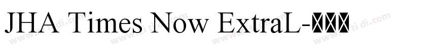 JHA Times Now ExtraL字体转换